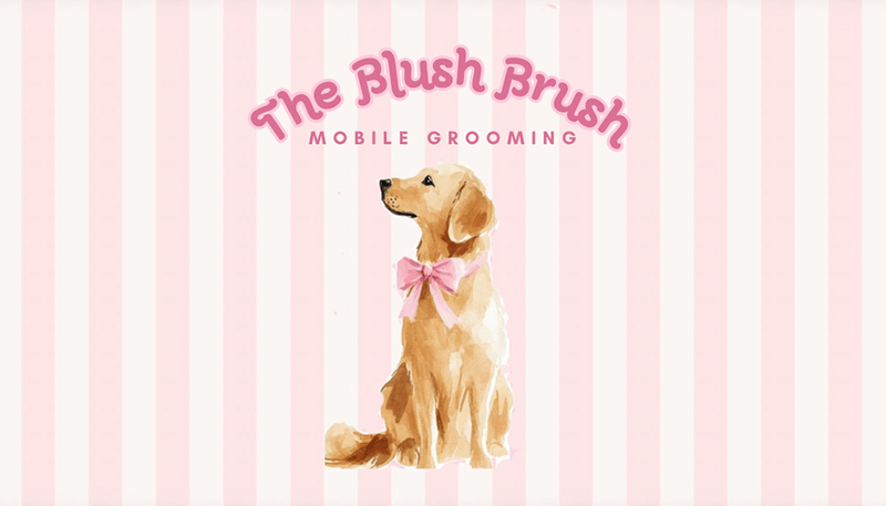 The Blush Brush Mobile Grooming logo